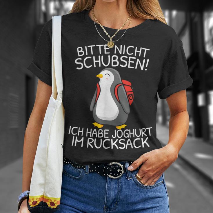 Bitte Nicht Schubsen Ich Habe Yoghurt Im Rucksack German T-Shirt Geschenke für Sie