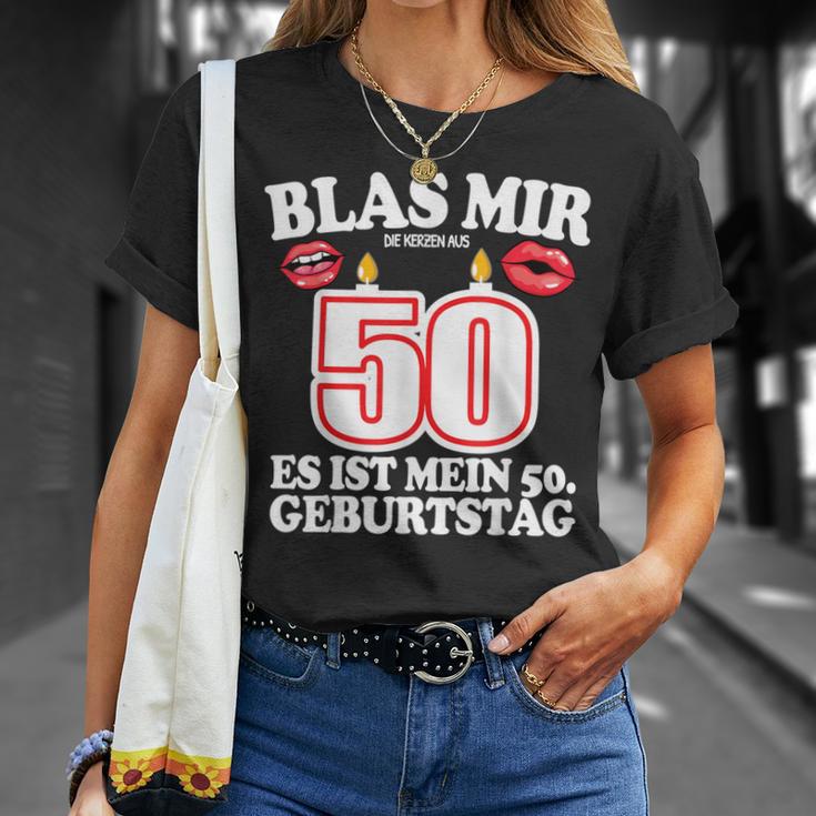 Blas Mir Die Kerzen Aus 50Th Birthday Man T-Shirt Geschenke für Sie