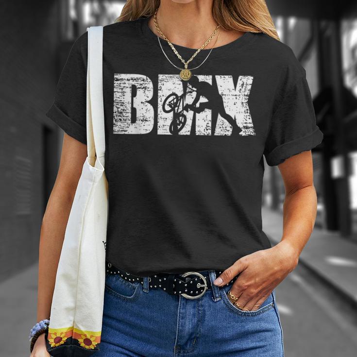 Bmx Distressed Look Bmx-Fahrer Geschenk T-Shirt Geschenke für Sie