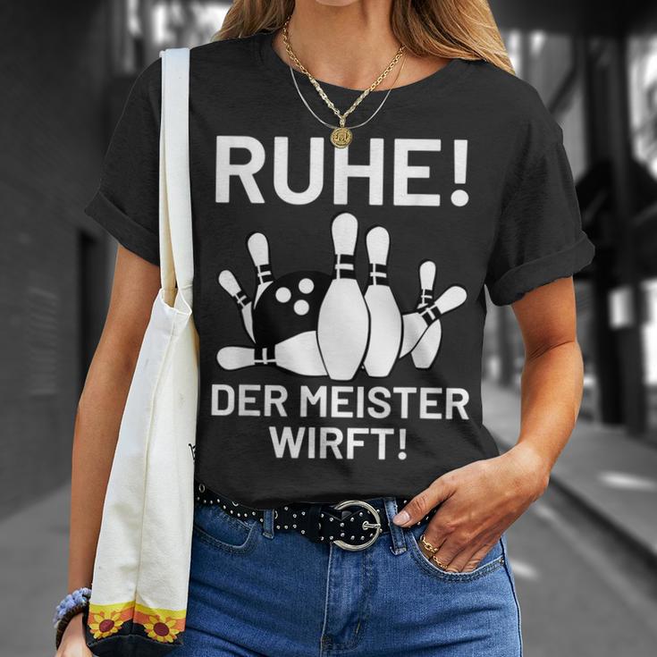 Bowling Bowler Peace Der Meister Wirft T-Shirt Geschenke für Sie