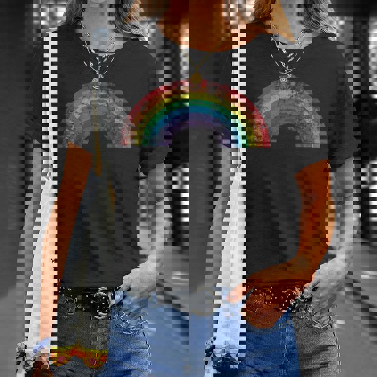 Camisa Arcoírisintage Retro Estilo 80'S Gay Pride Sin Mangas Camiseta unisex Regalos para ella