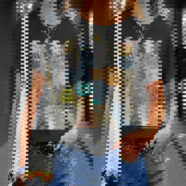 Camisa De Gatos Lindos Divertidos Sarcásticos Kawaii Anime Cat Lovers Camiseta unisex Regalos para ella