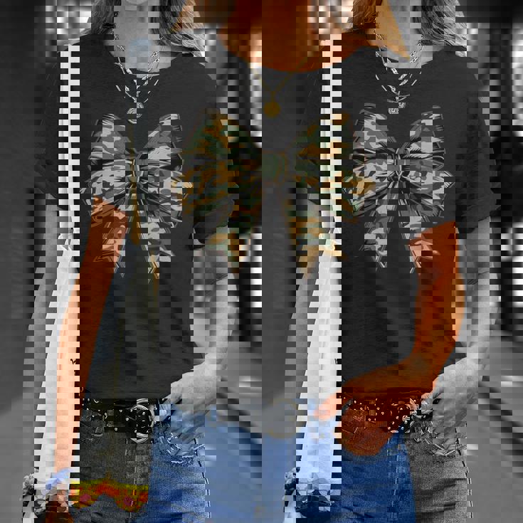 Camouflage Old Camo Bow Camo Coquette Bow Hunting Girl T-Shirt Gifts for Her