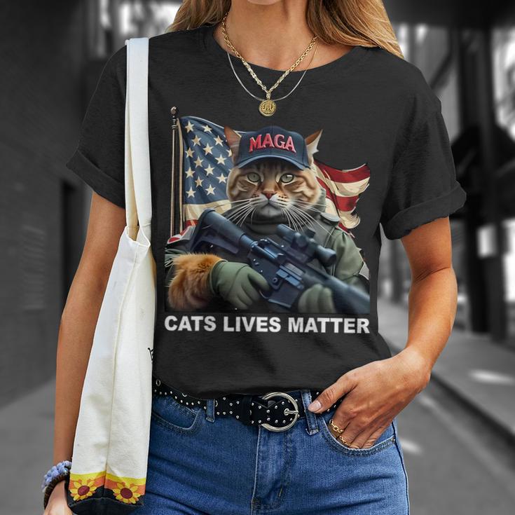 Cats Life Important Trump 2024 Cat Maga T-Shirt Geschenke für Sie