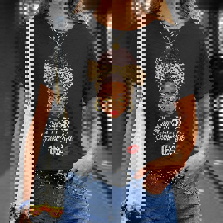 Chapter 60 Fabulous Since 1964 60Th Birthday Leopard T-Shirt Gifts for Her