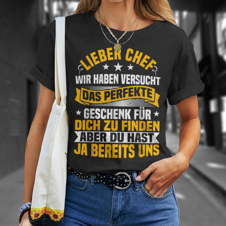 Chef Wir Habenersucht Das Perfekte Geschenk Zu Finden T-Shirt Geschenke für Sie