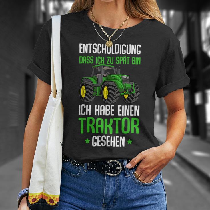 Children's Entschuldigung Das Ich Zu Late Tractor T-Shirt Geschenke für Sie