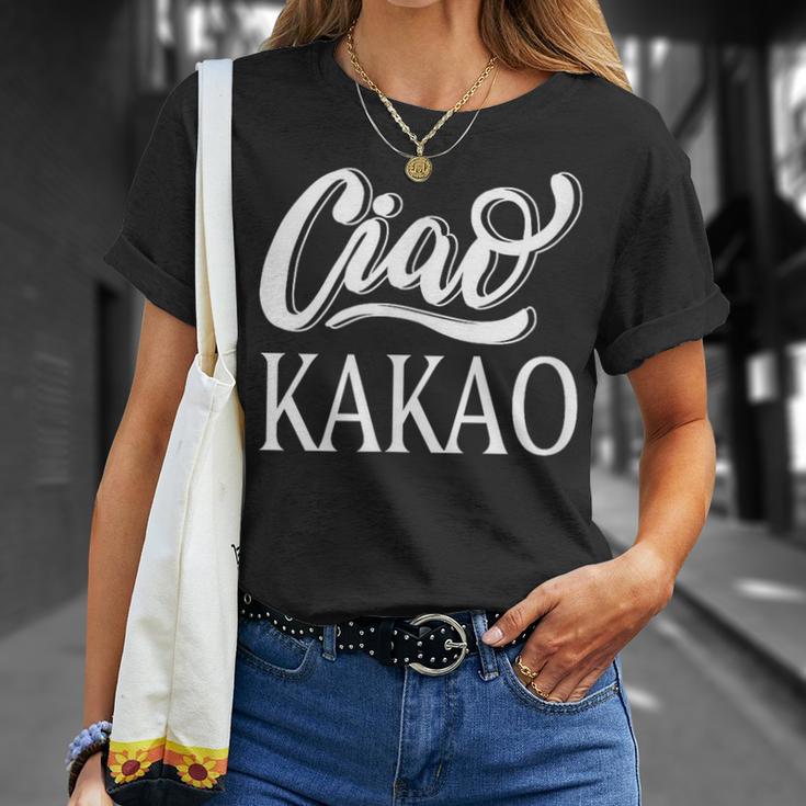 Ciao Kakao Farewell Tschau For Cocoa Drinker T-Shirt Geschenke für Sie