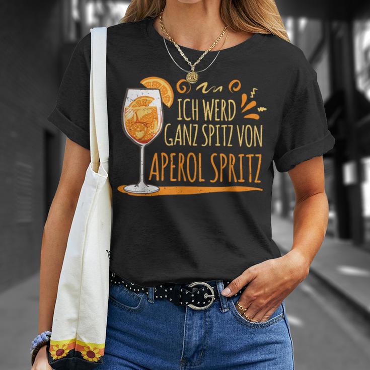 Cocktail Ich Werd Ganz Spitzon Aperol Spritz German T-Shirt Geschenke für Sie