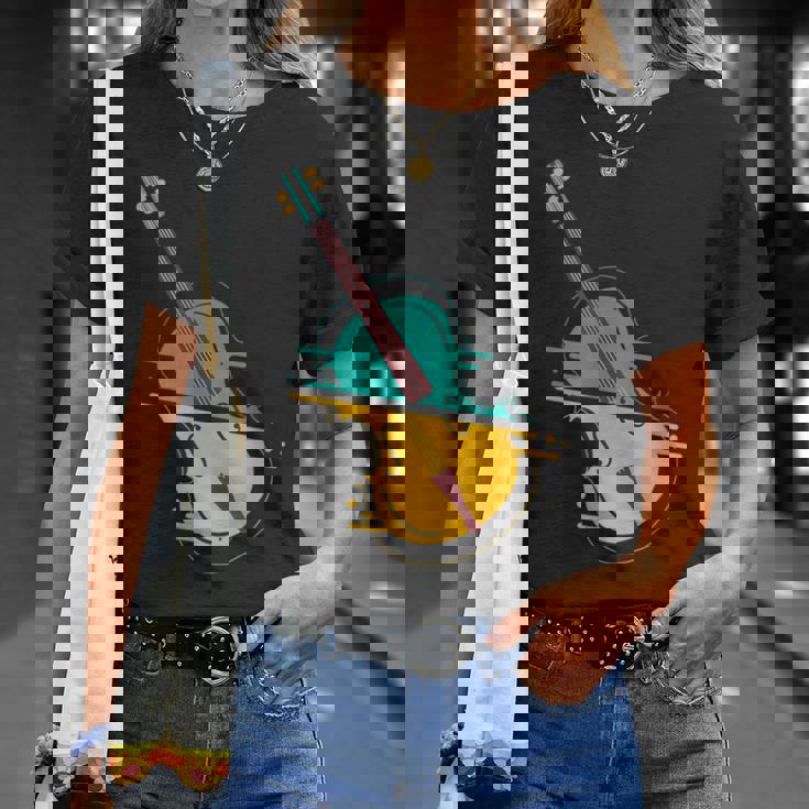 Contrabajista I Música Clásica I Contrabajo Camiseta unisex Regalos para ella