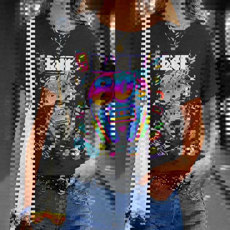 Cool 80'S Music Party Retro Back To 80'S Graphic Maglietta Regalos para ella