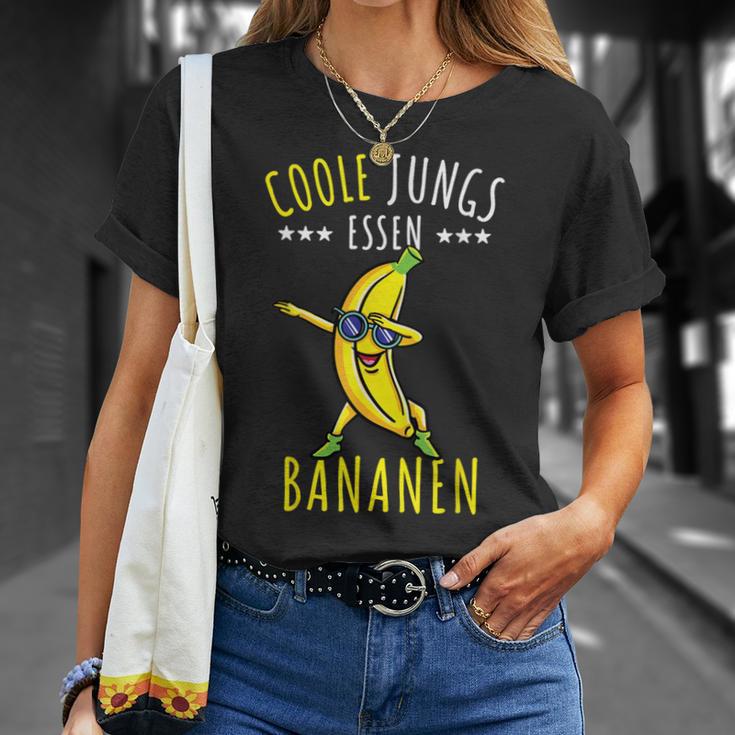 Coole Jungs Essen Bananen T-Shirt Geschenke für Sie