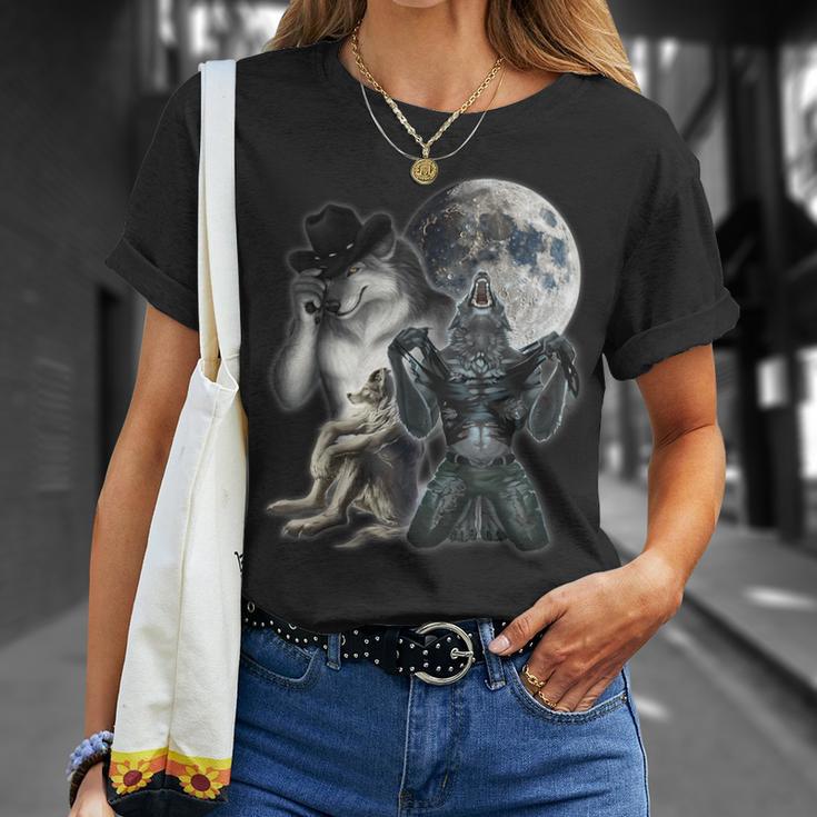 Cringe Alpha Wolf Meme Werewolf T-Shirt - Thegiftio UK