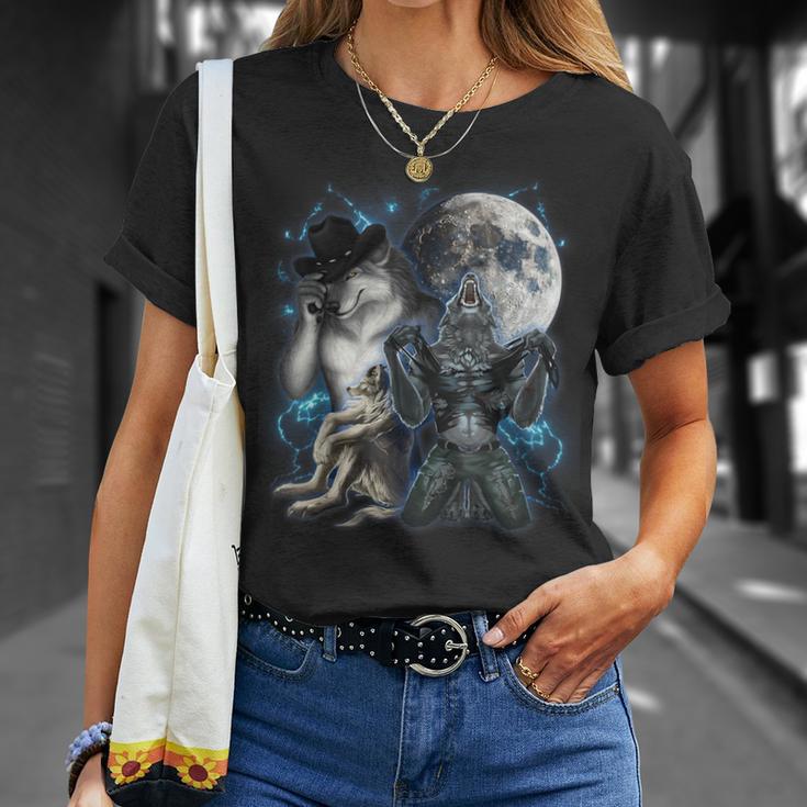 Cringe Alpha Wolf Meme Werewolf T-Shirt Geschenke für Sie