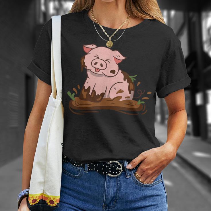 Cute Pig Farm Farming Pig T-Shirt Geschenke für Sie