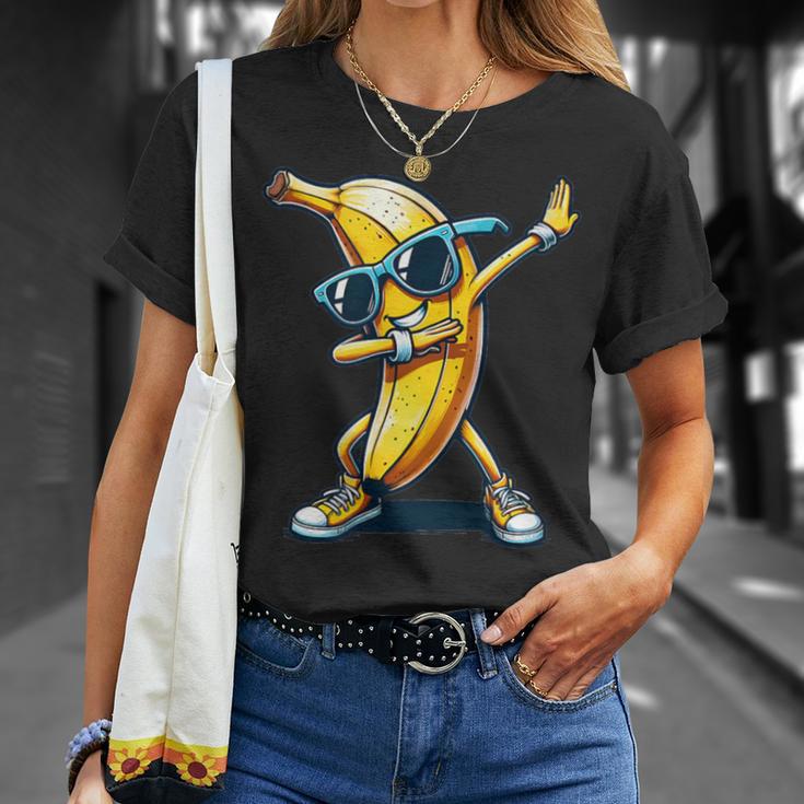 Dab Banana Dancing Dabbing Banana Fruit Meme T-Shirt Geschenke für Sie