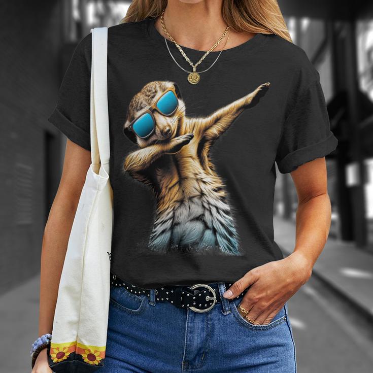 Dabbing Meerkat Dancing Dab Surikate T-Shirt Geschenke für Sie