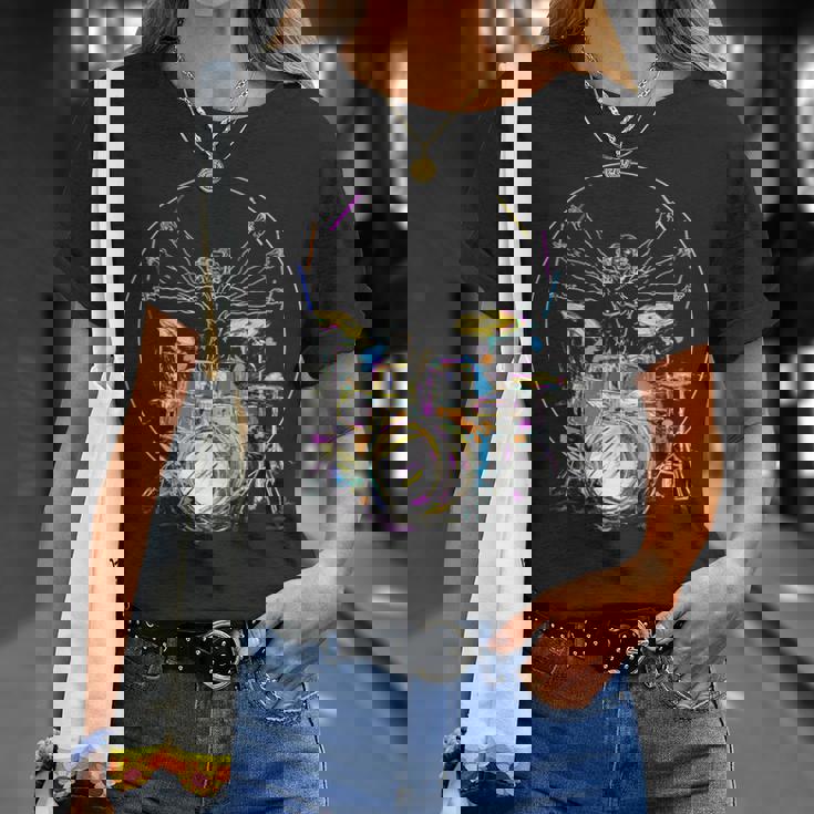 Dainci Batería Musical Camiseta unisex Regalos para ella