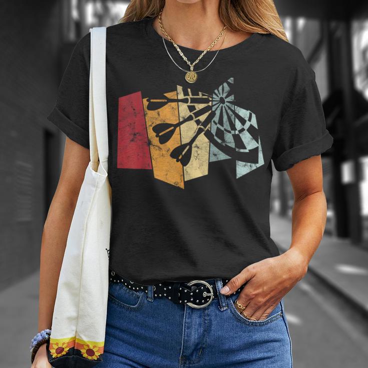 Dart Sport Retro Dartintage Bullseye Dart T-Shirt Geschenke für Sie