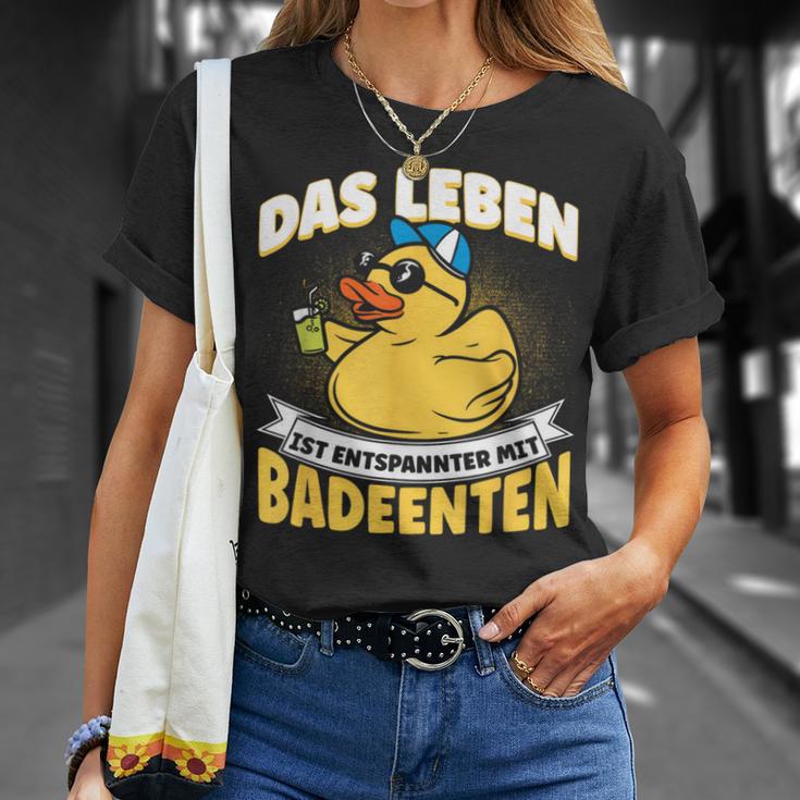 Das Leben Ist Relaxter Mit Badeduck T-Shirt Geschenke für Sie