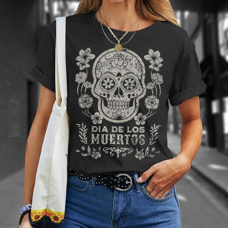 Dia De Los Muertos Mexico Sugar Skull T-Shirt Geschenke für Sie