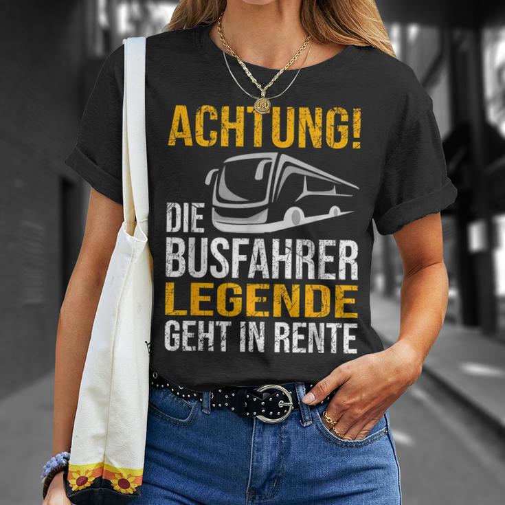 Die Busfahrer Legende Geht In Rente Ruhestand Pension T-Shirt Geschenke für Sie