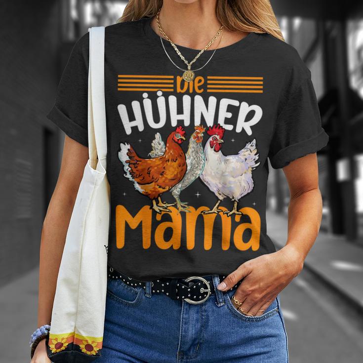 Die Hühner Mama Für Tierfreunde Muttertag T-Shirt Geschenke für Sie