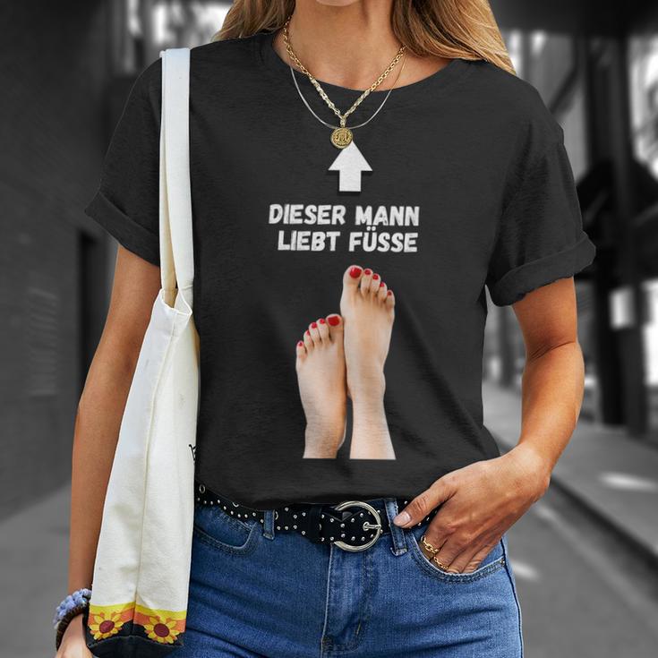 Dieser Mann Liebt Füße Fußfetisch Für Mann T-Shirt Geschenke für Sie