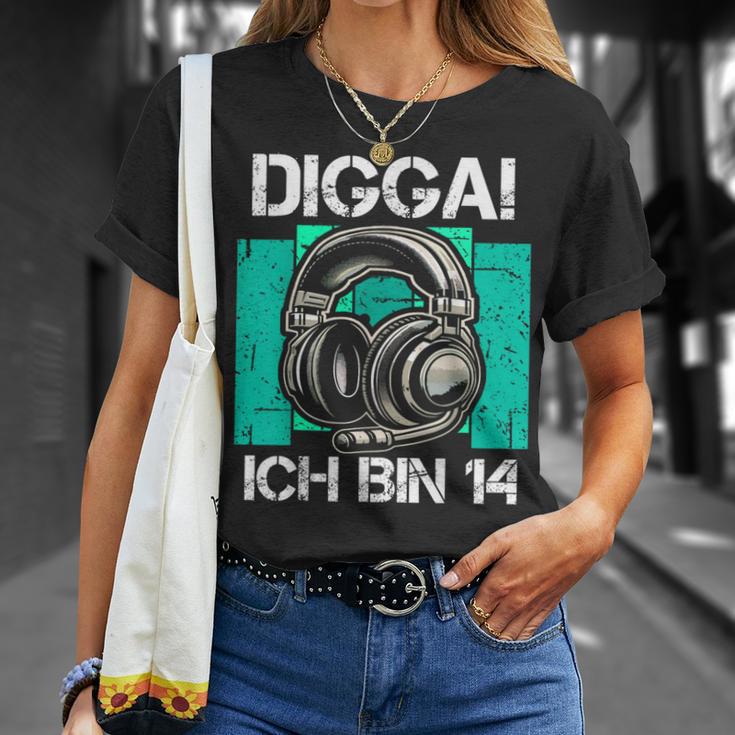 With Digga Ich Bin 14 Jahre Junge Geburtstag T-Shirt Geschenke für Sie