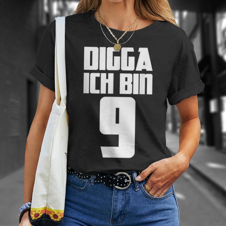 Digga Ich Bin 9 Jahre Geburtstag T-Shirt Geschenke für Sie