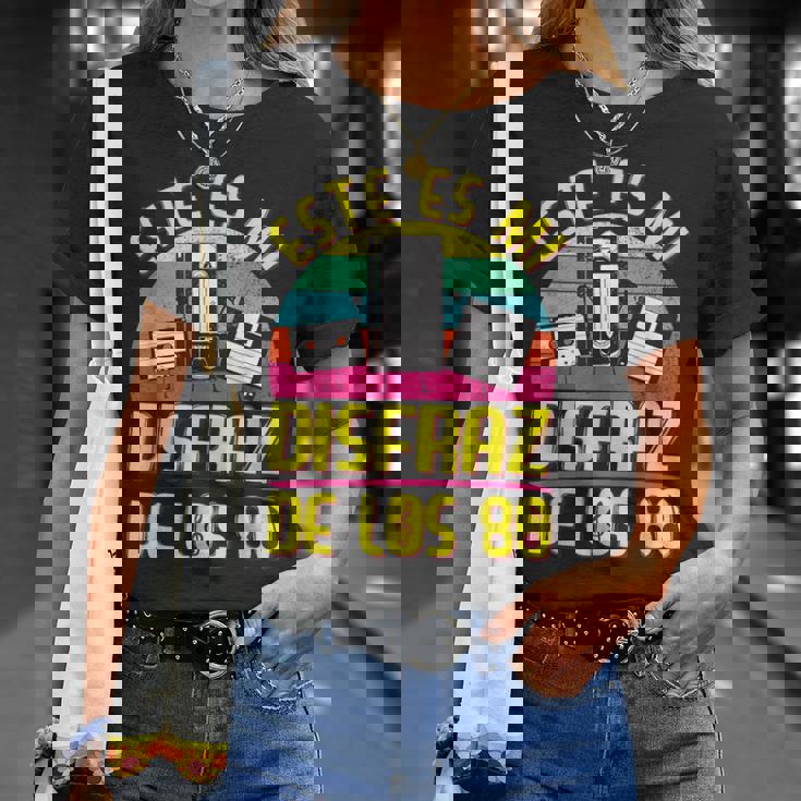 Disfraz Años 80 80S Outfit 80S Costume Niña Cassette Camiseta unisex Regalos para ella