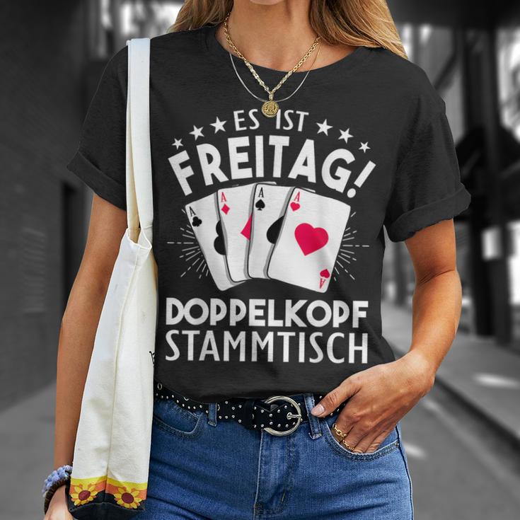 Doppelkopf Stammtisch Doppelkopf T-Shirt Geschenke für Sie