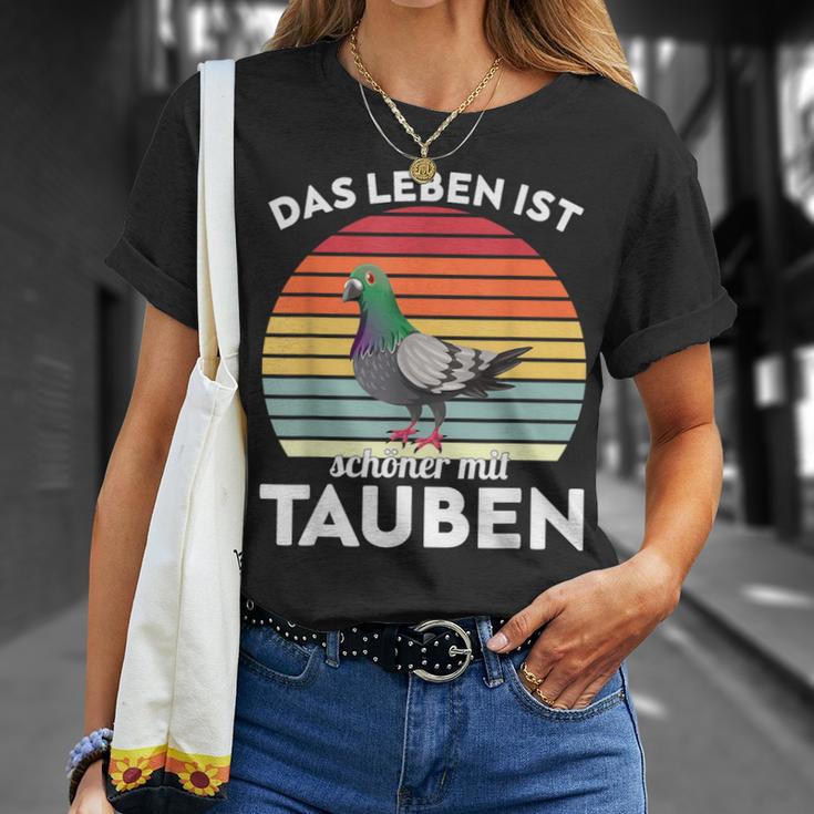 With Dove Das Leben Ist Schönmit Tauben T-Shirt Geschenke für Sie