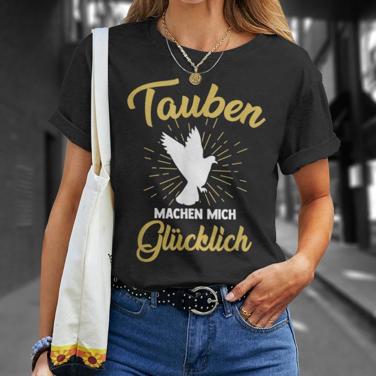 Doves Make Mich Glücklich Pigeonbreeder T-Shirt Geschenke für Sie