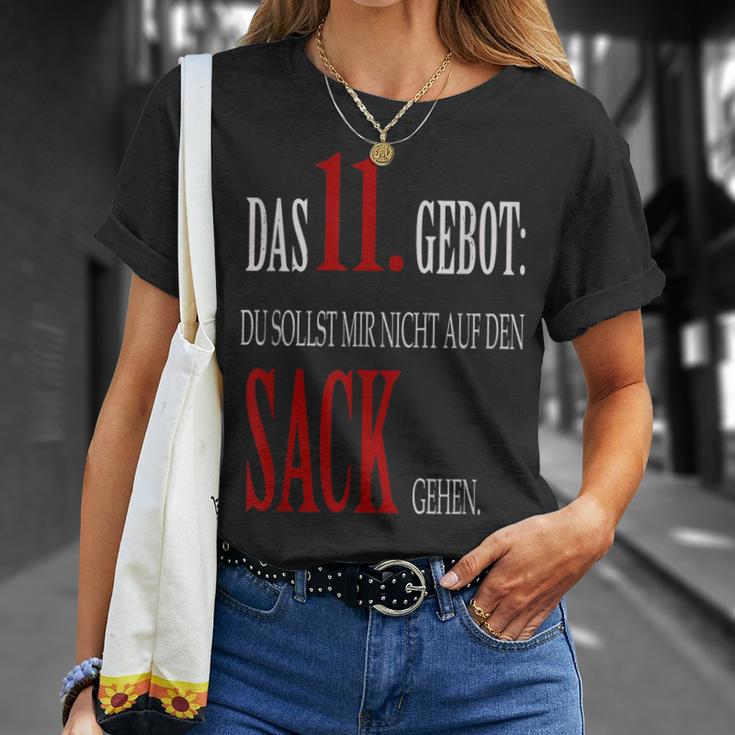 Du Sollst Mir Nicht Auf Den Sack Gehen 11 Commandment T-Shirt Geschenke für Sie