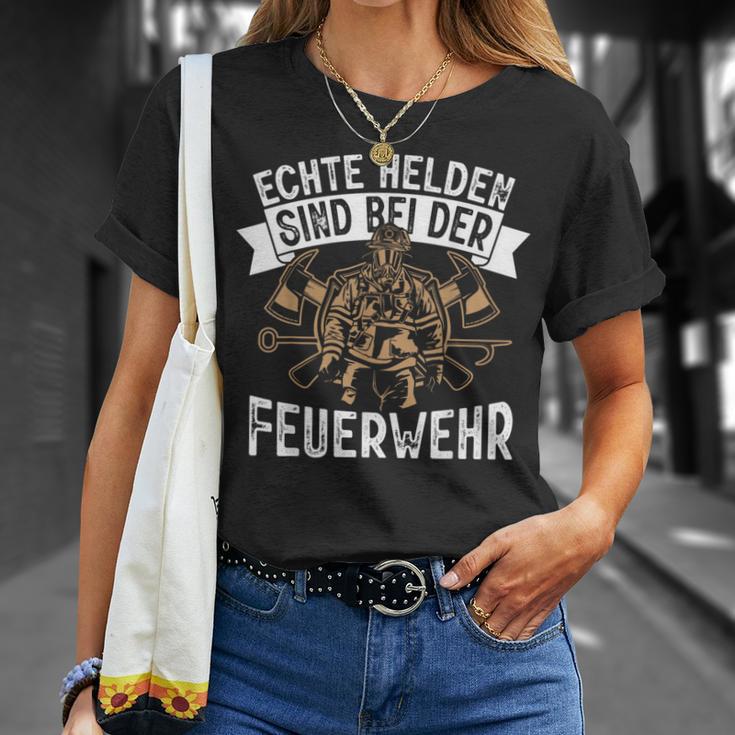 Echte Helden Sind Feuerwehr T-Shirt Geschenke für Sie