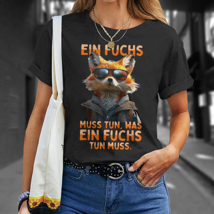 Ein Fuchs Muss Tun Was Fuchs Don Muss Füchse T-Shirt Geschenke für Sie