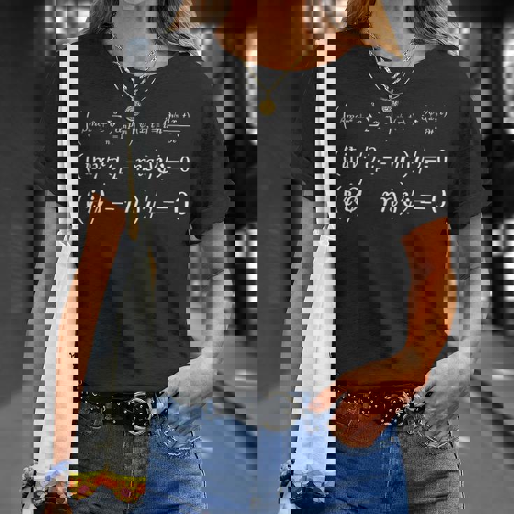 Equazione Dirac Fondamento Della Fisica Quantistica Relativistica Maglietta Regalos para ella