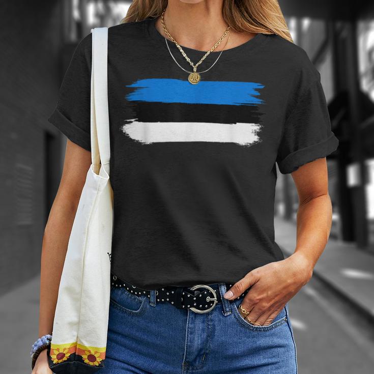 Estonia Estonia Maps Estonia Flag For Women T-Shirt Geschenke für Sie