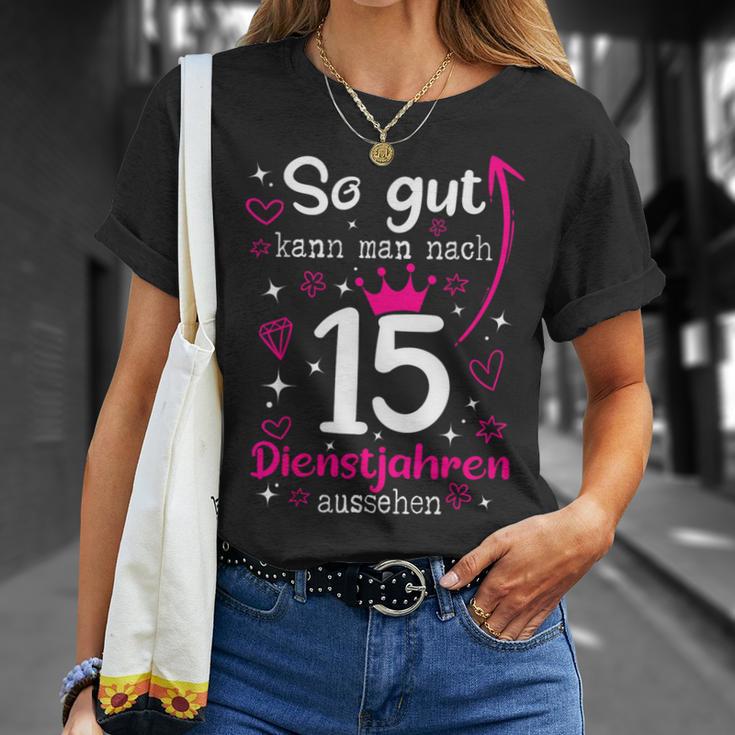 Firmenjubiläum 15 Jähriges Dienstjubiläum 15 Years Anniversary T-Shirt Geschenke für Sie