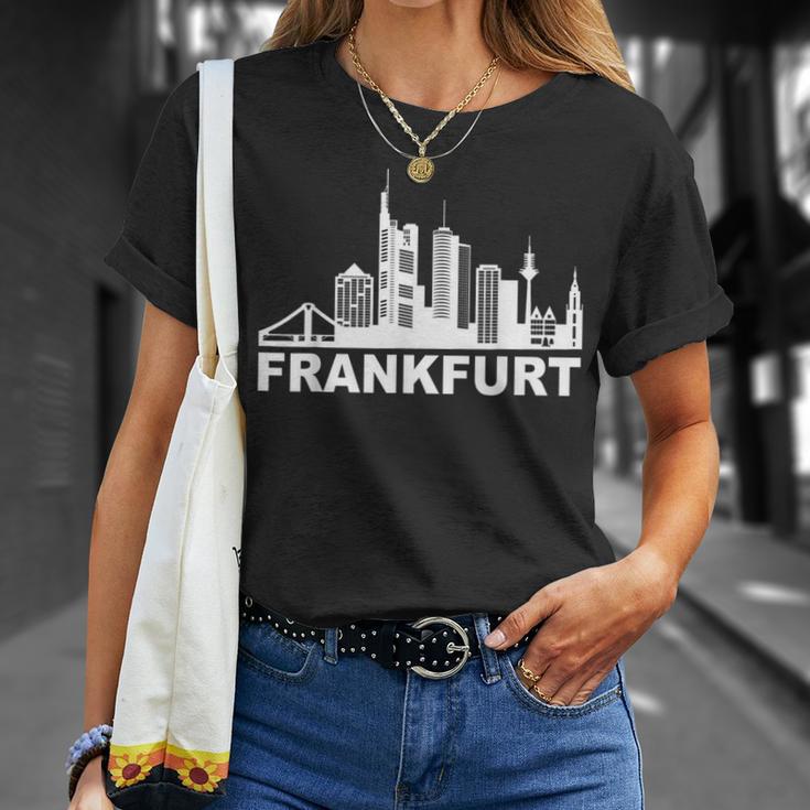 Frankfurt Am Main Skyline Frankfurter Hessen Frankfurt T-Shirt Geschenke für Sie