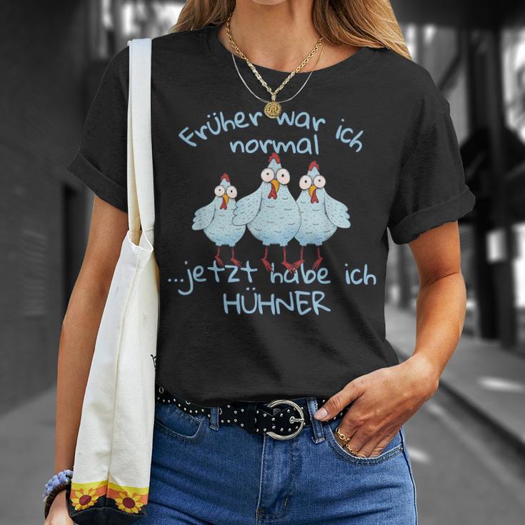 Früher War Ich Normally Jetzt Habe Ich Hühner T-Shirt Geschenke für Sie