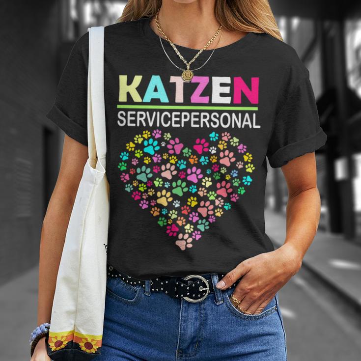 Cat Service Personnel Cat Pet Cat Love T-Shirt Geschenke für Sie