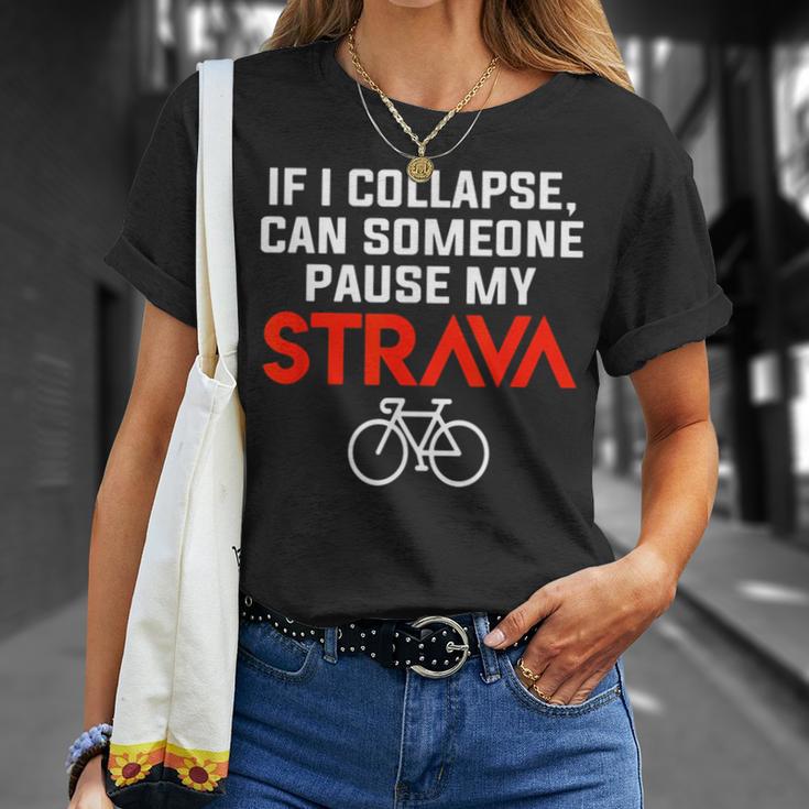 Cycling Break My Strava T-Shirt Geschenke für Sie