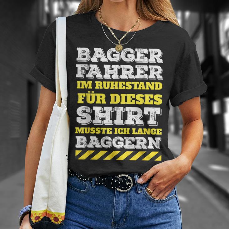 Digger Driver Digger Driver Digger Retirement Pension T-Shirt Geschenke für Sie