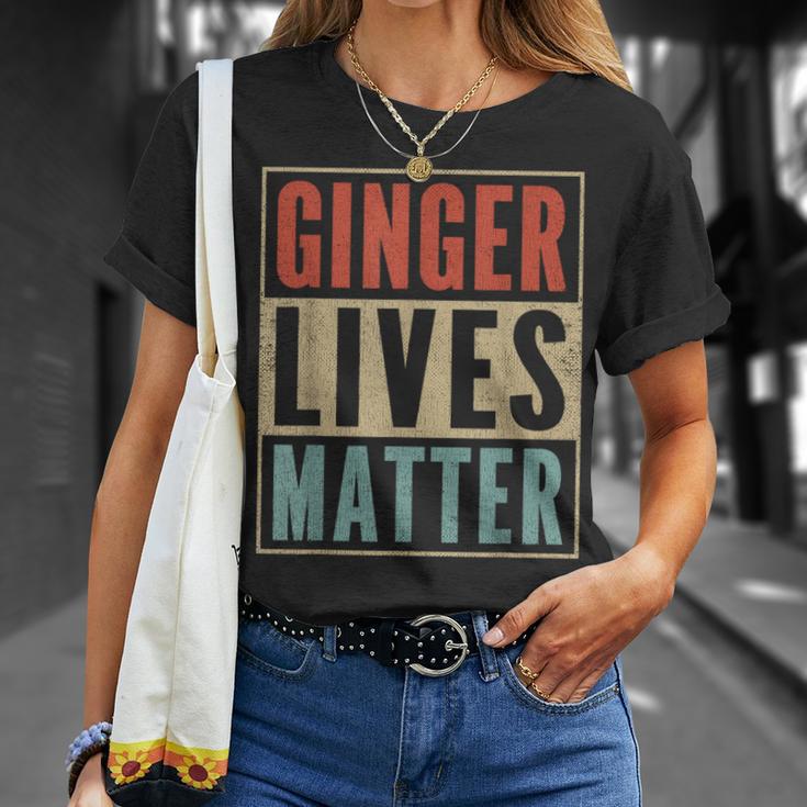 Ginger Lives Matter Retro Colours Redhead T-Shirt Geschenke für Sie