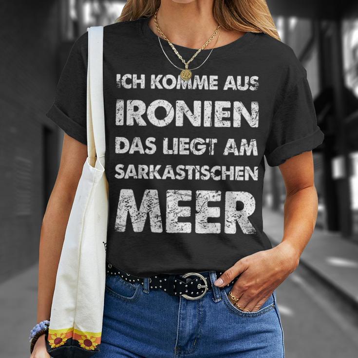 Ich Komme Aus Ironien Sarcastischen Meer T-Shirt Geschenke für Sie