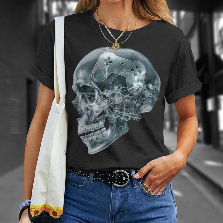 Gambling Skull X-Ray Game Controller For Gamer Gamer T-Shirt Geschenke für Sie