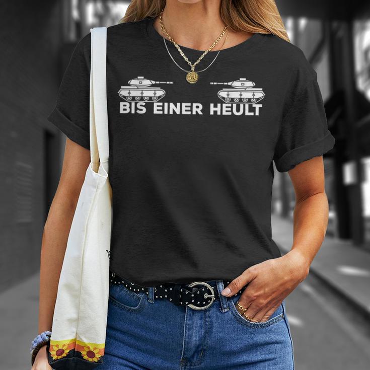 Gaming Bis Einer Heult Tank Driver Gamer Sayings S T-Shirt Geschenke für Sie