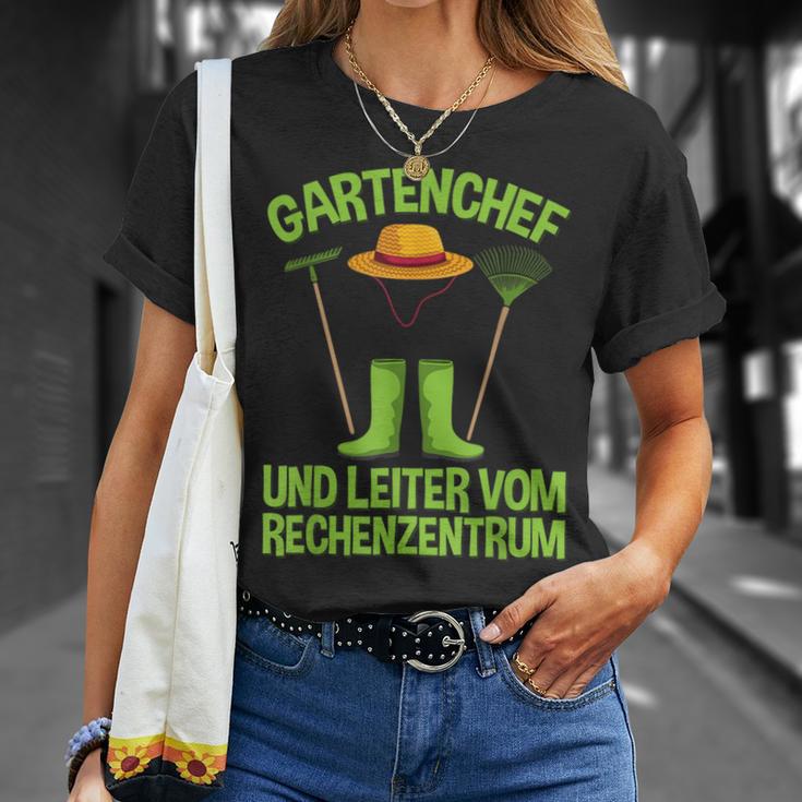 Gartenchef Und Leiterom Rechenzentrum Hobbygärtner Garten T-Shirt Geschenke für Sie